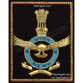 Logo Airforce Logo Tanjore Painting