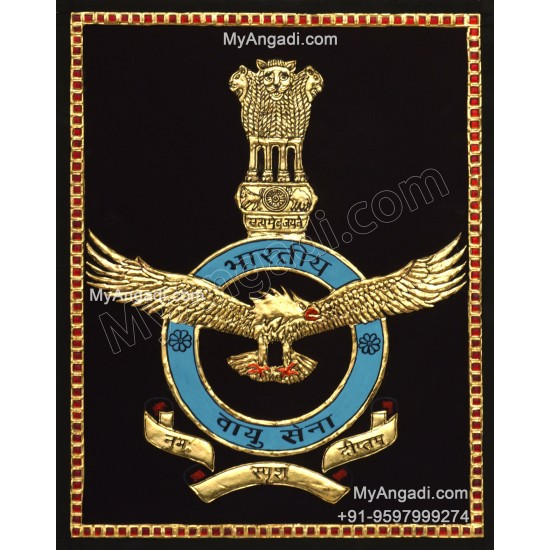 Logo Airforce Logo Tanjore Painting