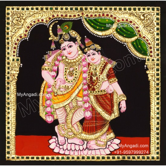 Radha Krishna Tanjore Paintings