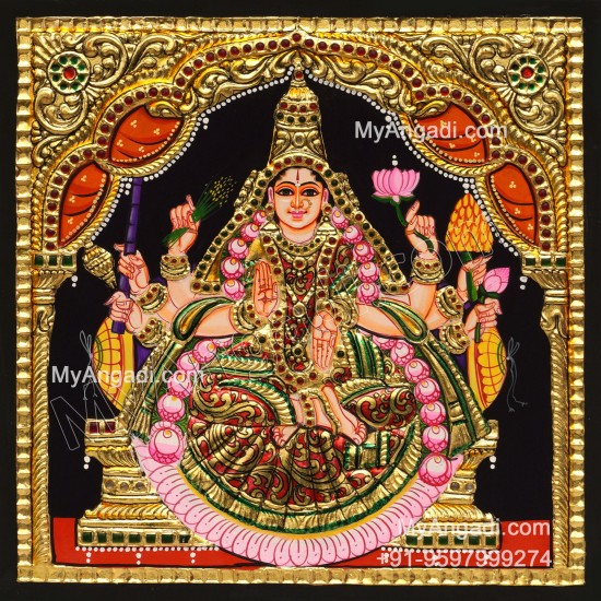 Ashta Lakshmi Tanjore Painting