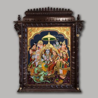 Ramar Pattabhisekam Tanjore Painting