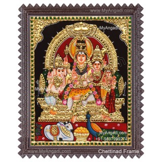 Shiva Family Tanjore Paintings