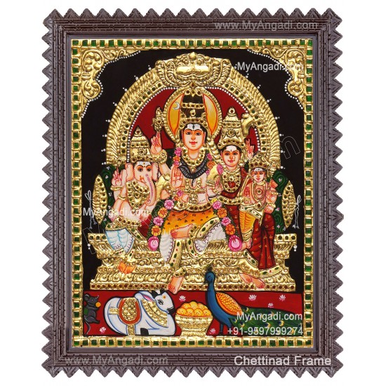 Shiva Family Tanjore Paintings