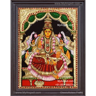 3D Gajalakshmi Tanjore Painting