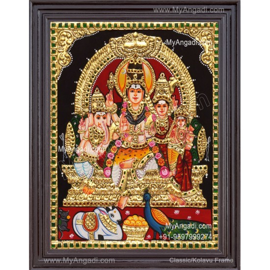 Shiva Family Tanjore Paintings