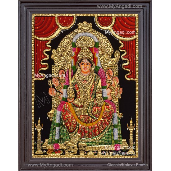 Samayapura Mariamman Tanjore Painting