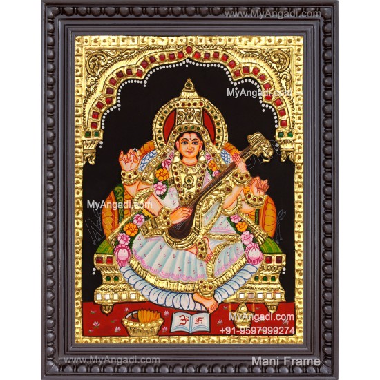 Saraswathi Tanjore Painting