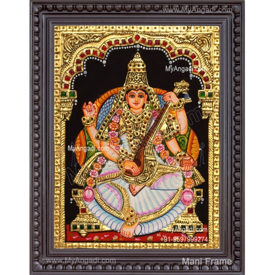 Saraswathi Tanjore Painting