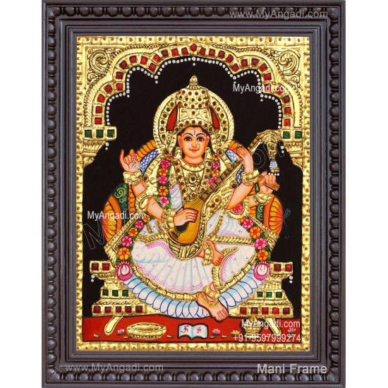 Saraswathi Tanjore Painting