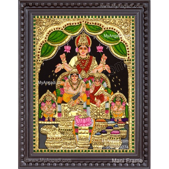 Kuber Lakshmi Tanjore Painting