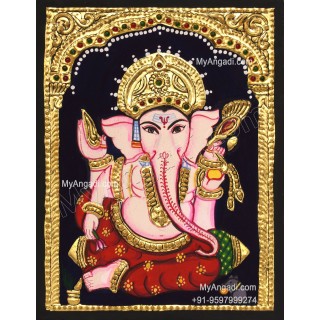 Ganesha Small Tanjore Painting