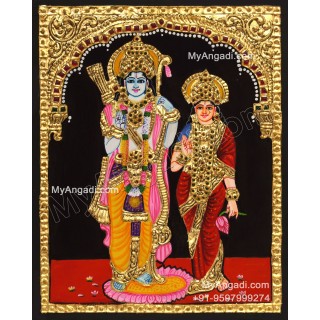 Ram Sita Tanjore Painting