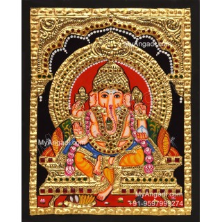 Ganapathi Tanjore Painting Tanjore Painting