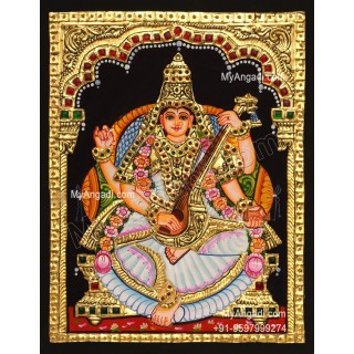 Saraswathi Tanjore Painting