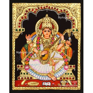 Saraswathi Tanjore Painting