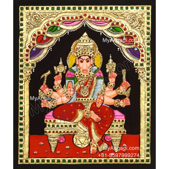 Varahi Amman Tanjore Painting