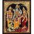 Ram Darbar - Ram with Sita, Hanuman, Lakshmanan  Tanjore Painting