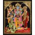 Ram Darbar - Ram with Sita, Hanuman, Lakshmanan  Tanjore Painting