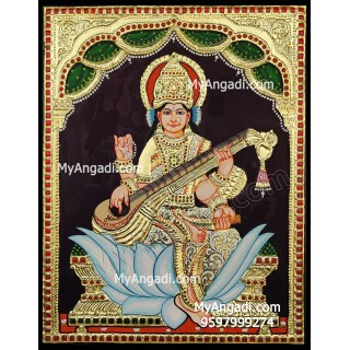 Sarawathi Tanjore Painting