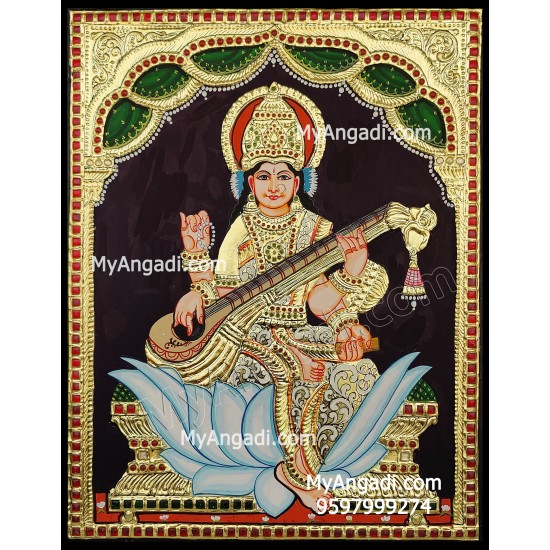Sarawathi Tanjore Painting Sarawathi Tanjore Painting