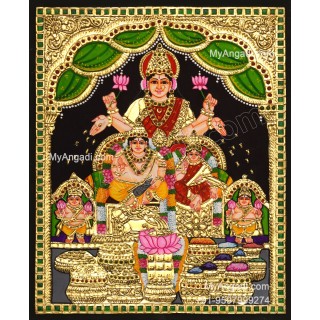 Kuber Lakshmi Tanjore Painting