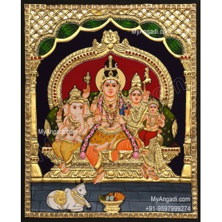 Shiva Family Tanjore Paintings