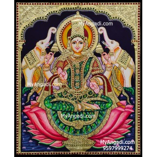 Gajalakshmi Tanjore Painting