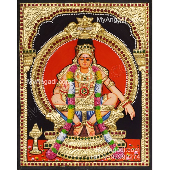 Aiyyappan 3D Tanjore Painting