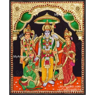 Ram Darbar 3D Tanjore Painting