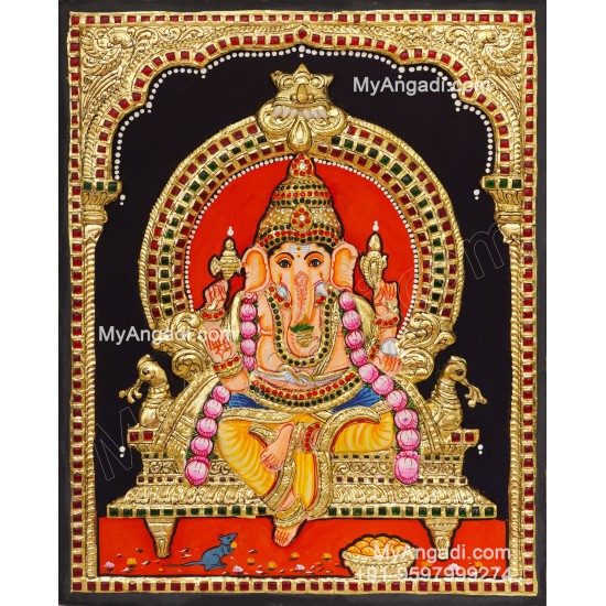 Ganapathi 3D Tanjore Painting