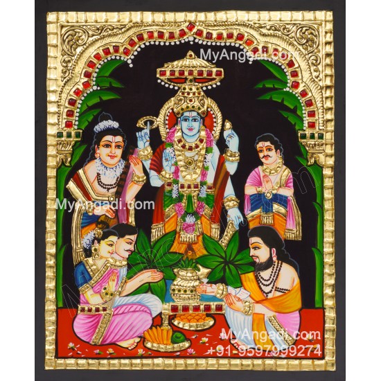 Sathyanarayana Tanjore Painting