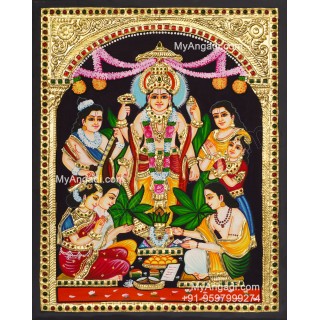 Sathyanarayana Tanjore Painting