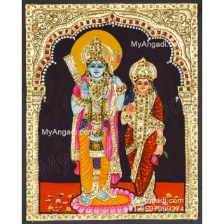 Ram Sita Tanjore Painting