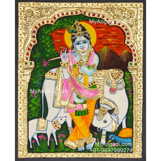 Krishna Tanjore Painting