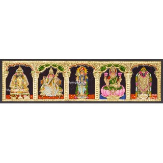 5 Panel  Tanjore Painting