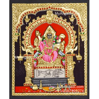 Kariya Kali Amman Tanjore Painting