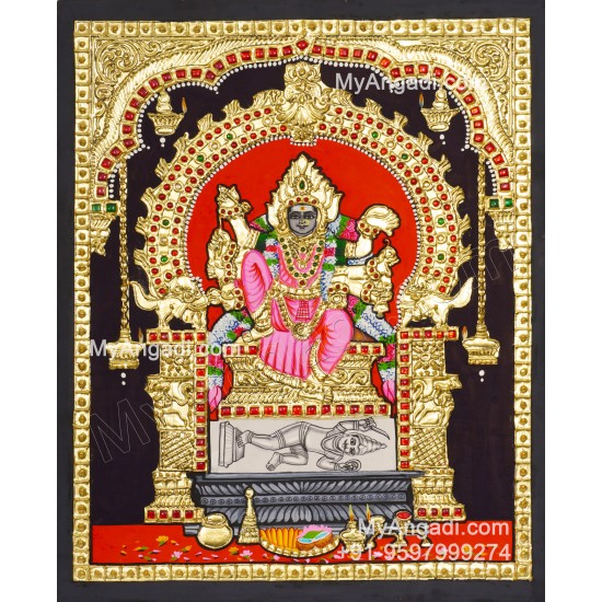 Kariya Kali Amman Tanjore Painting