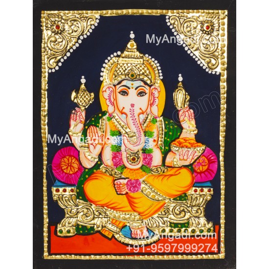 Ganapathi Tanjore Painting Tanjore Painting