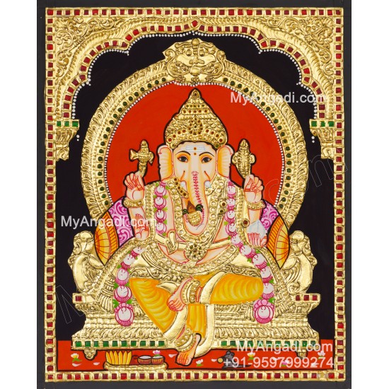 Ganapathi Tanjore Painting 