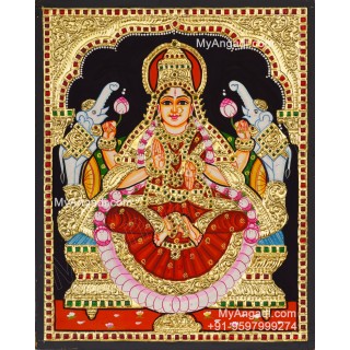 Gajalakshmi Tanjore Painting