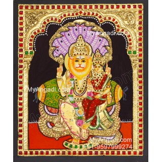 Lakshmi Narasimmar Tanjore Painting