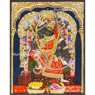 Vakra Kali Amman Tanjore Painting