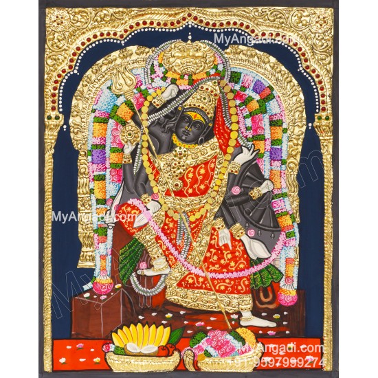 Vakra Kali Amman Tanjore Painting