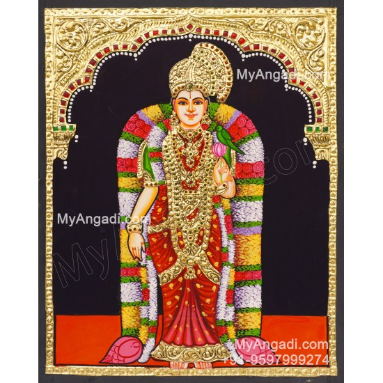 Andal Tanjore Painting