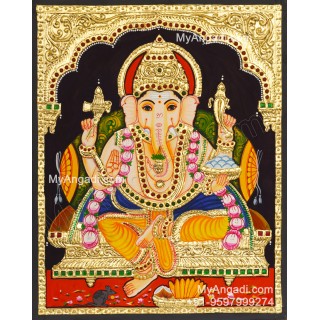 Ganapathi Tanjore Painting 