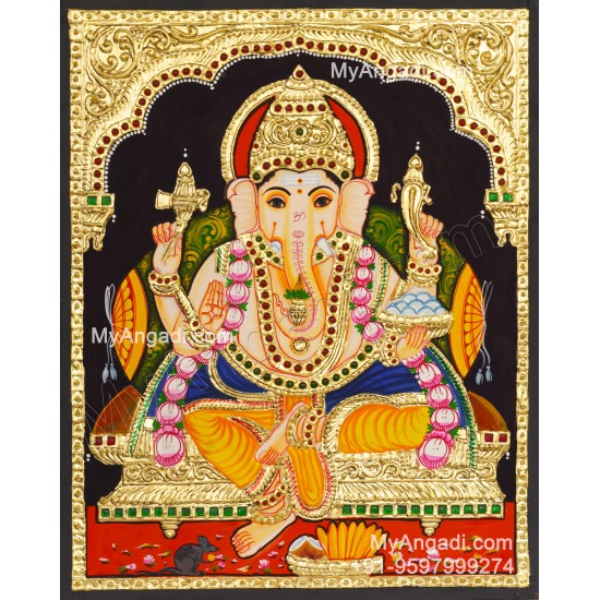 Ganapathi Tanjore Painting 