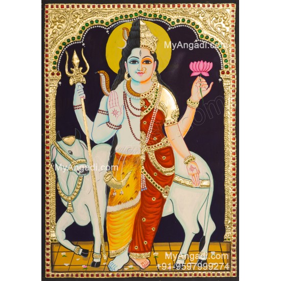 Arthanareeswarar Tanjore Painting