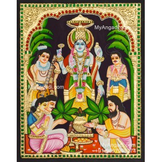 Sathyanarayana Tanjore Painting