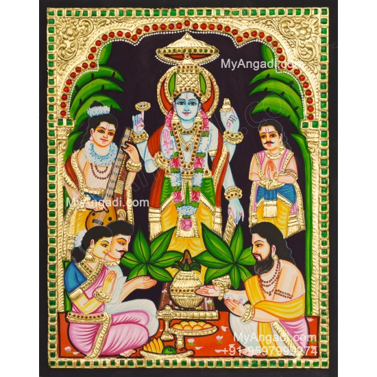 Sathyanarayana Tanjore Painting