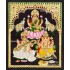 Ganesha Lakshmi Saraswathi Tanjore Painting